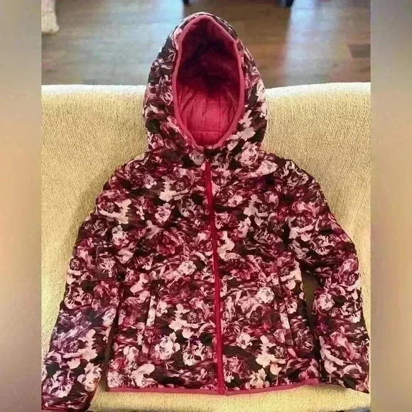 Girls Ripzone Pink Reversible Winter Jacket Size X-Large - Picture 7 of 8